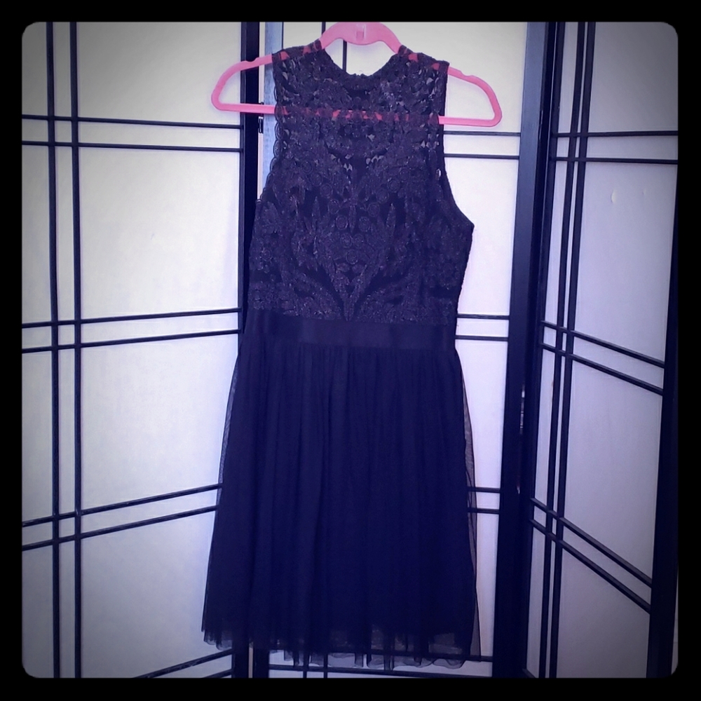 Xhilaration Glittering Black Party Dress